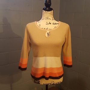 Classic summer sweater. Great colors